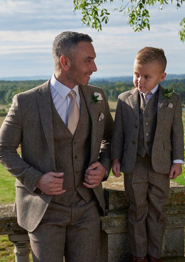 Tibberton Brown Tweed Suit Pure Suit Hire Norwich